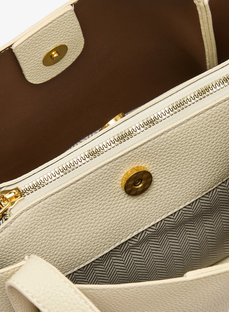ELLA bucket bag with top handle and strap - Image 4